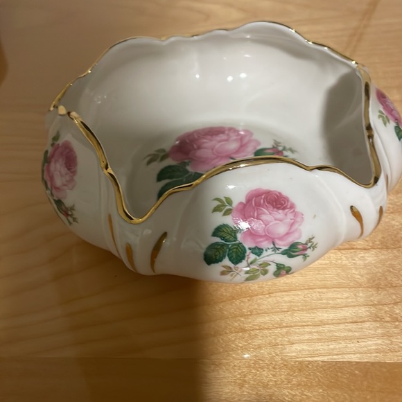 Vintage Floral Trinket Dish / Ashtray - Picture 3 of 10